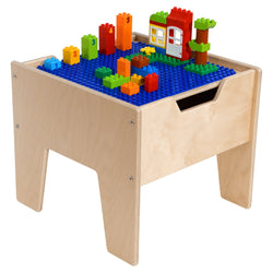 Wood Designs Contender 2-N-1 Activity Table with DUPLO® Compatible Top - (C991300-P)