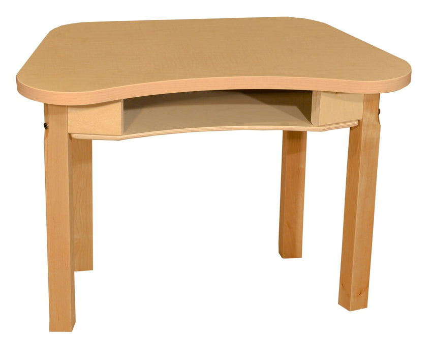 Wood Designs Synergy 18" x 30" High Pressure Laminate Desk with Hardwood Legs- 14" - (HPL1830DSKC14) - SchoolOutlet