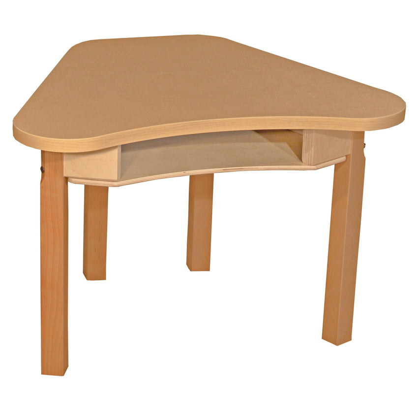 Wood Designs Synergy 24" x 30" High Pressure Laminate Deep Desk with Hardwood Legs- 14" - (HPL2430DSKC14) - SchoolOutlet