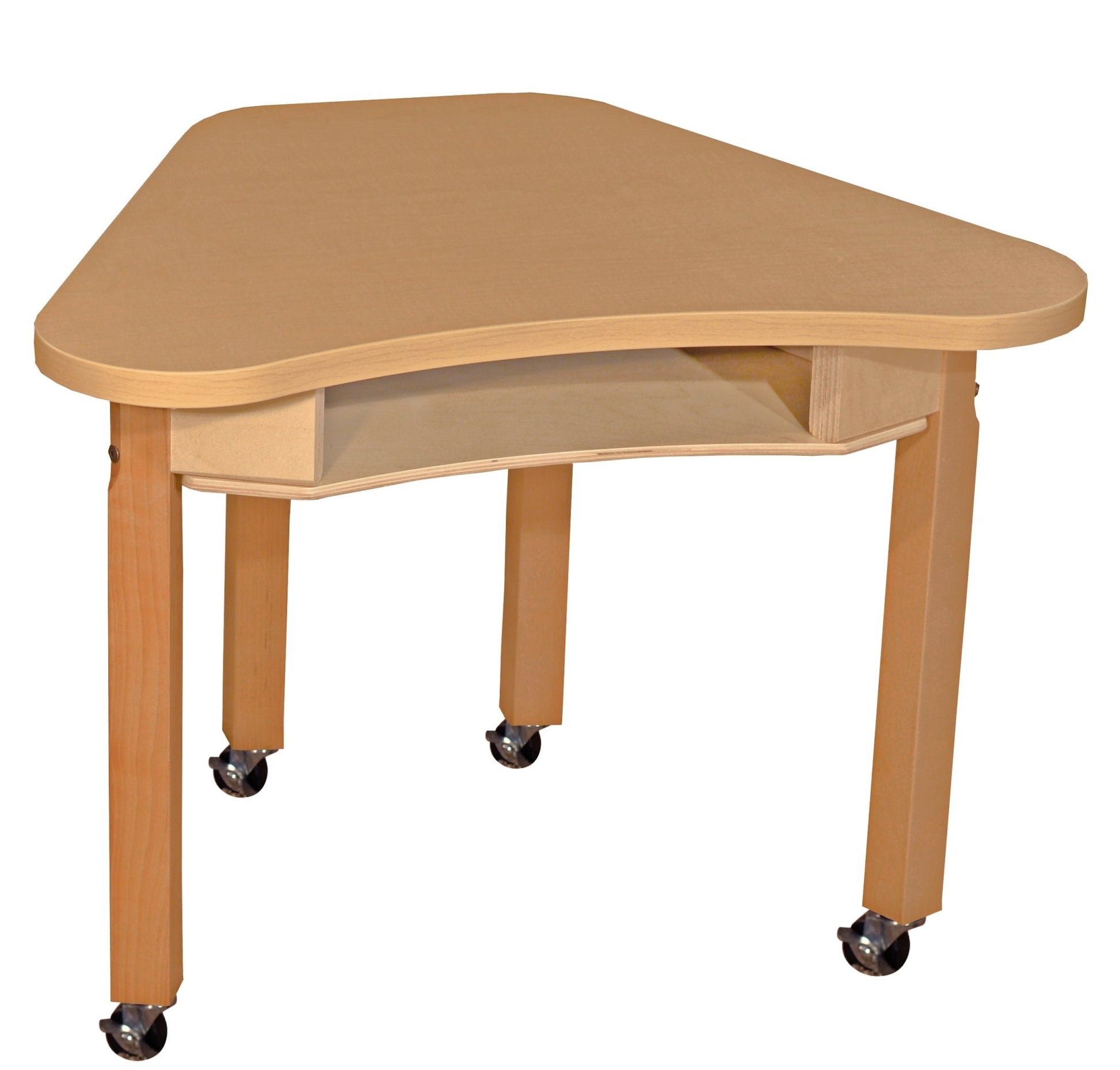 Wood Designs Synergy 24" x 30" High Pressure Laminate Deep Desk with Hardwood Legs- 14" - (HPL2430DSKC14) - SchoolOutlet
