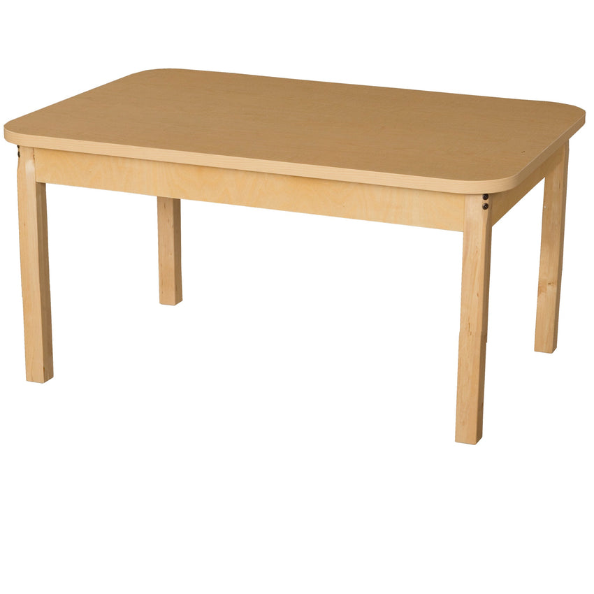 Wood Designs 30" x 44" Rectangle High Pressure Laminate Table with Hardwood Legs-14" - (HPL304414) - SchoolOutlet