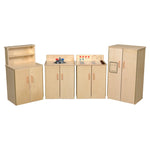 Wood Designs Set of (4) Classic Appliances with Deluxe Hutch - (WD10002) - SchoolOutlet