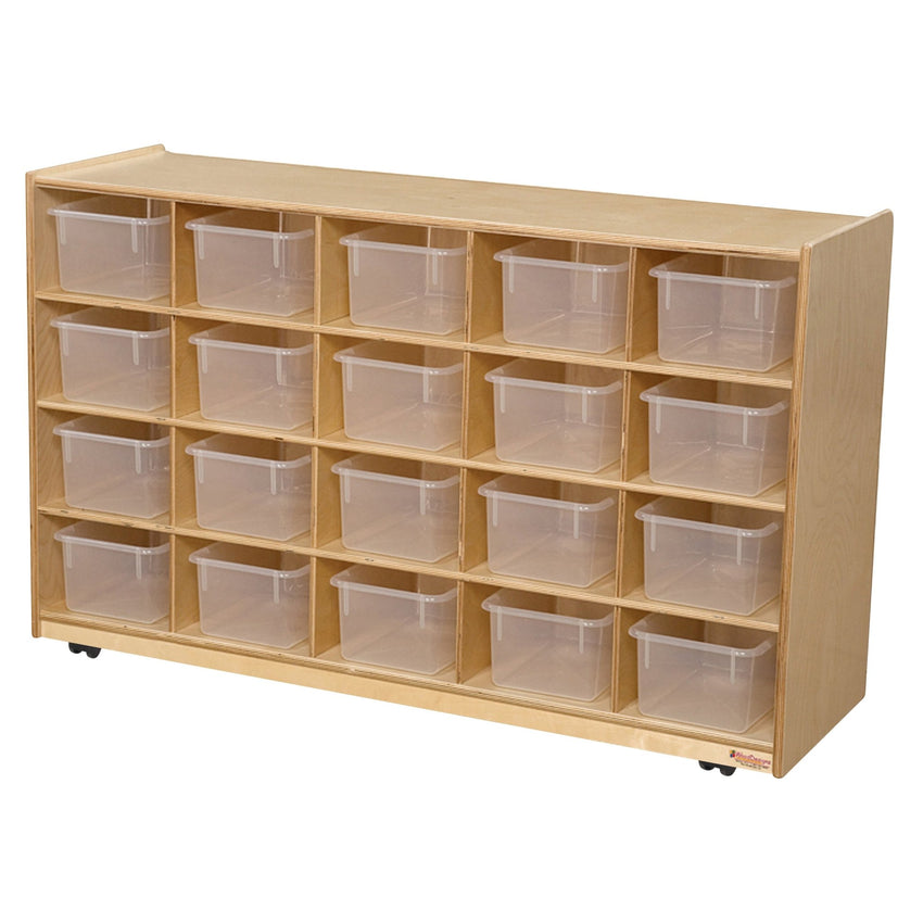 Wood Designs 20 Tray Storage - 30"H x 48"W - SchoolOutlet