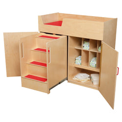 Wood Designs Deluxe Changing Table w/Safety Steps (WD21075)