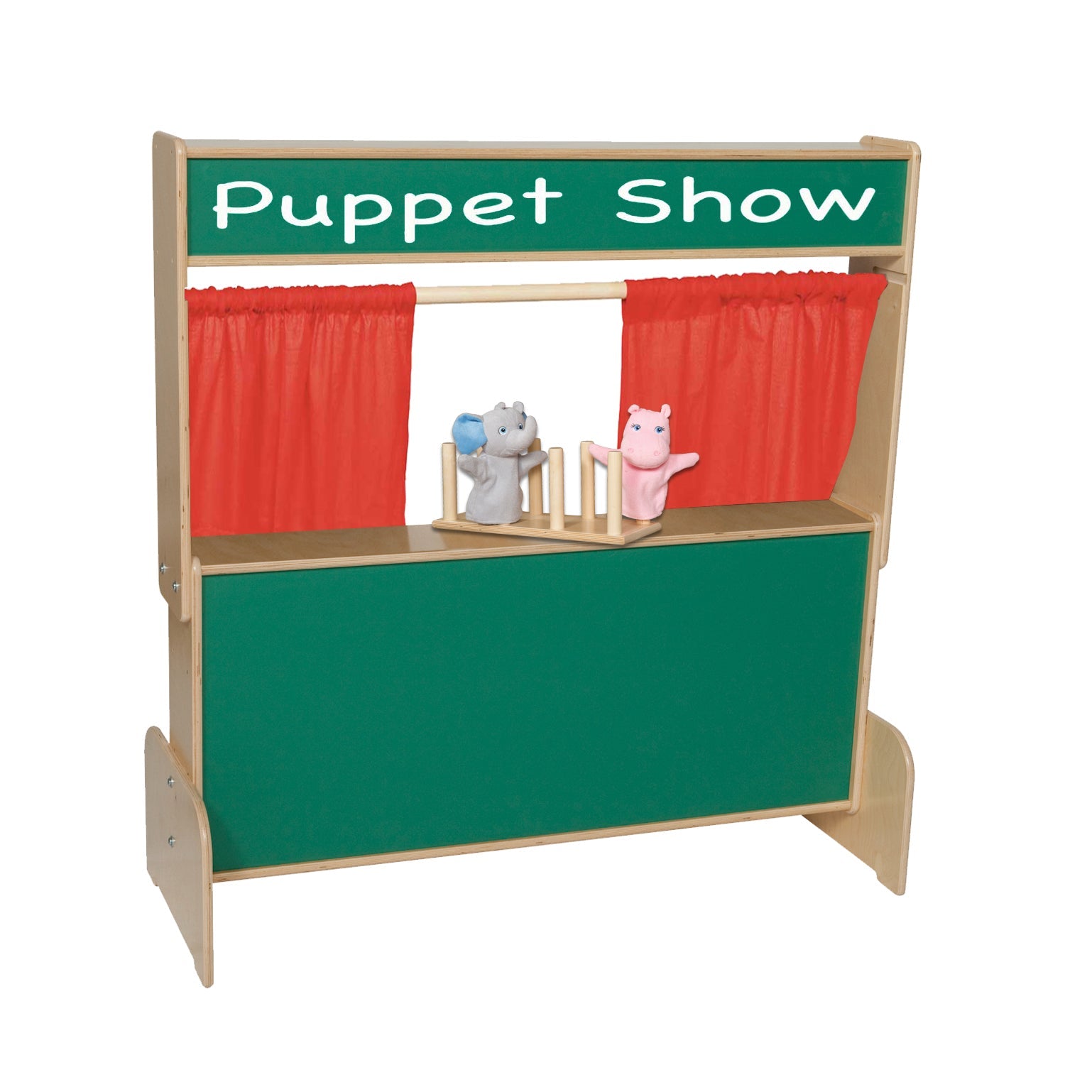 Wood Designs Deluxe Puppet Theater with Chalkboard (Wood Designs WD21650) - SchoolOutlet