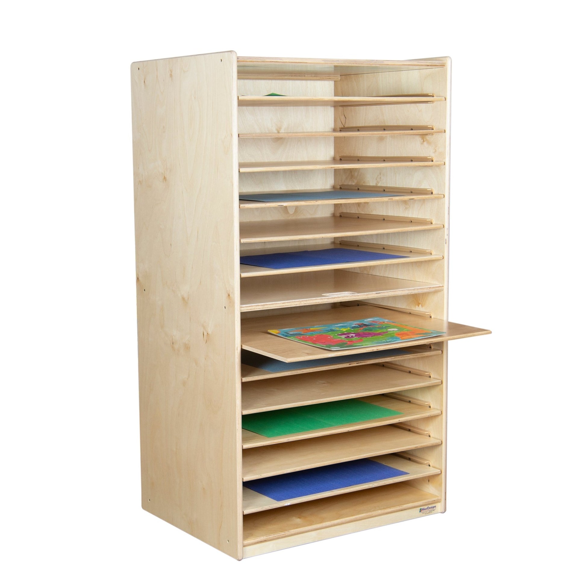 Wood Designs Puzzle and Paper Storage Center (WD33500) - SchoolOutlet