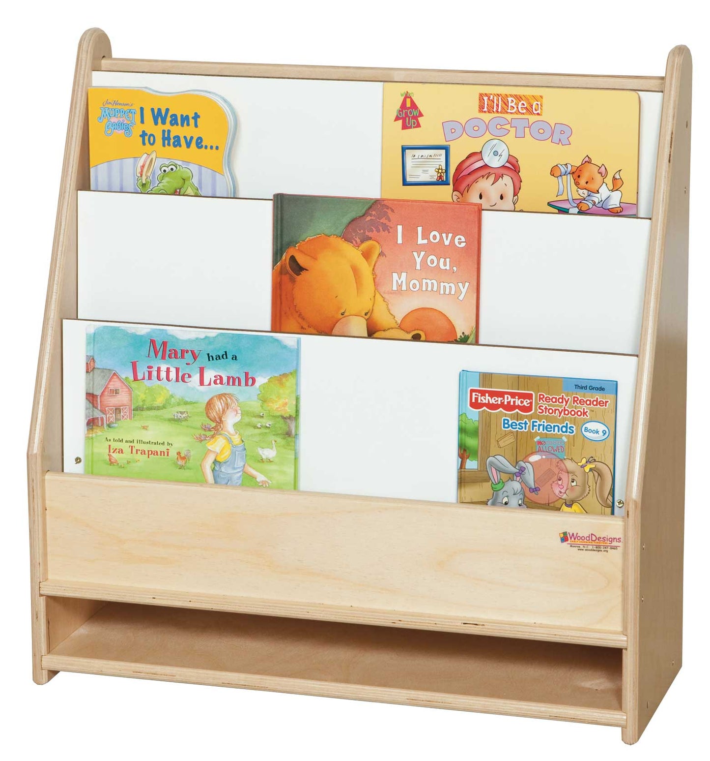 Wood Designs Toddler Bookshelf (Wood Designs WD35100) - SchoolOutlet