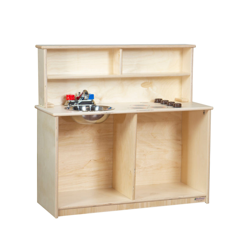Wood Designs Tot-Size 3-n-1 Kitchen (Sink, Range, Hutch) (Wood Designs Tot WD40800) - SchoolOutlet