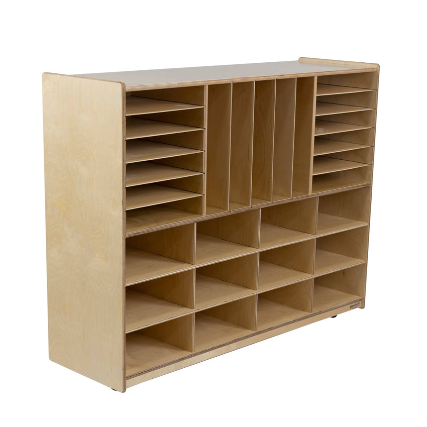 Wood Designs Multi-Storage for 12 Trays - 36"H x 48"W - SchoolOutlet