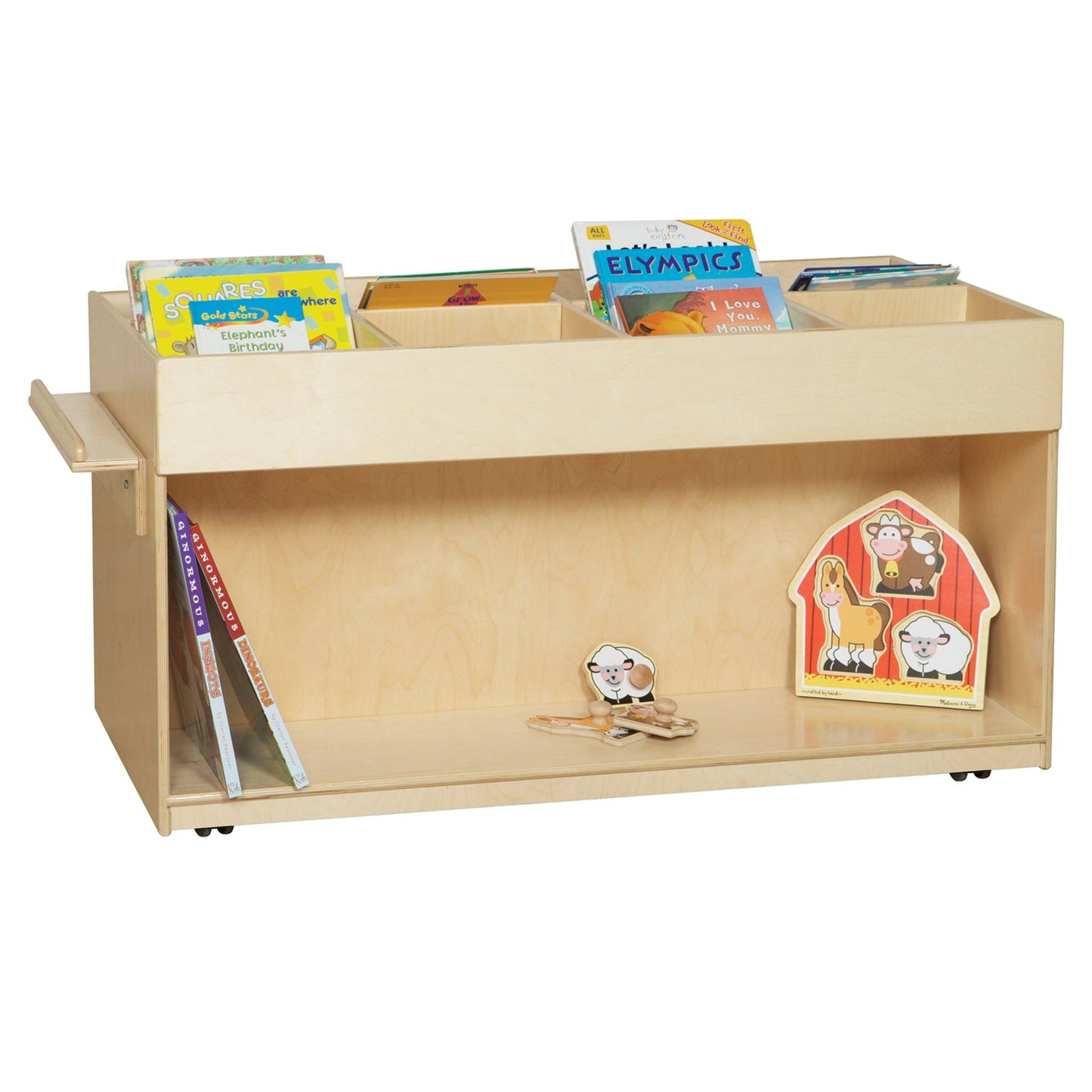 Wood Designs Mobile Book Browser Cart (WD74400) - SchoolOutlet