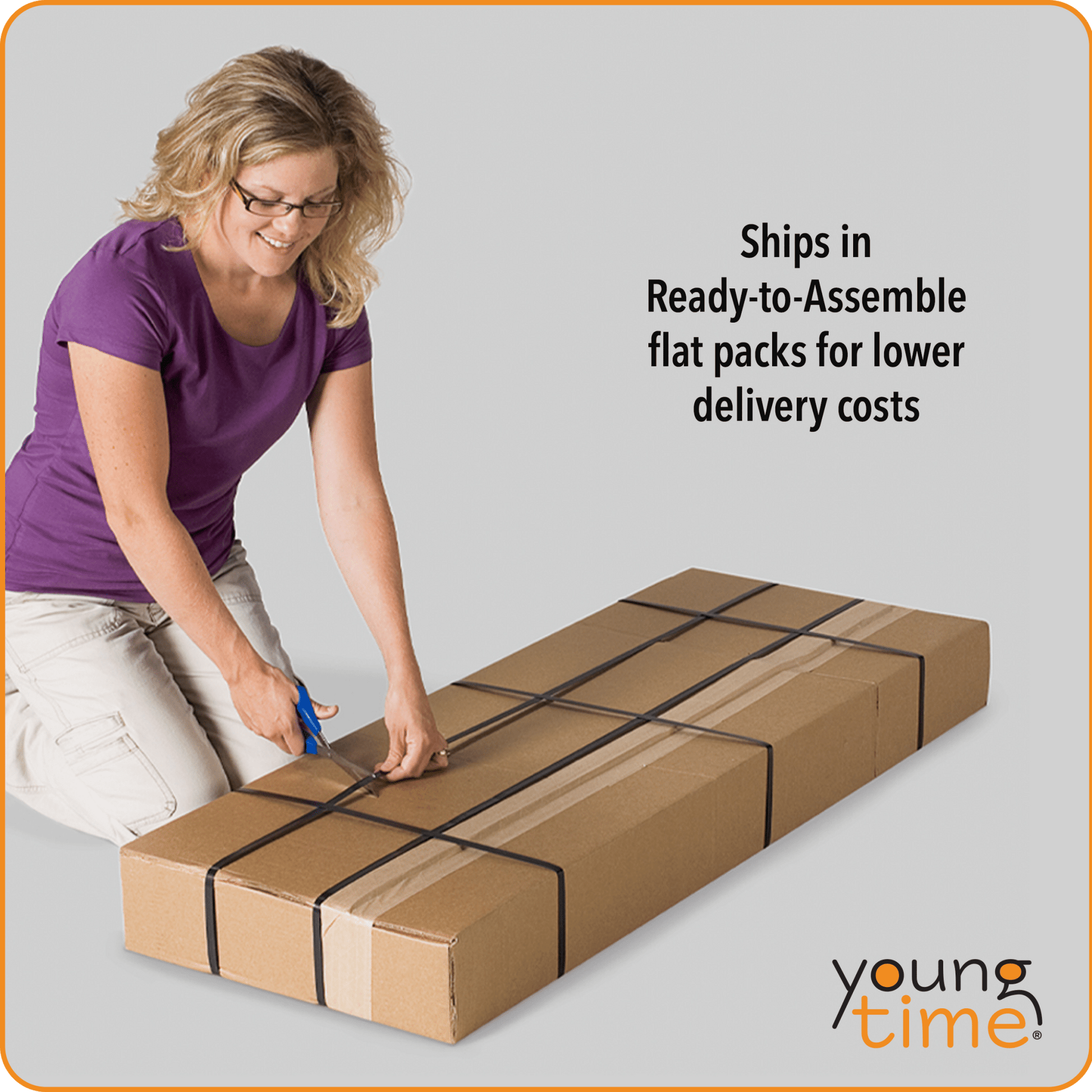 Young Time Straight-Shelf Storage Ready To Assemble (Young Time YOU-7025YT) - SchoolOutlet