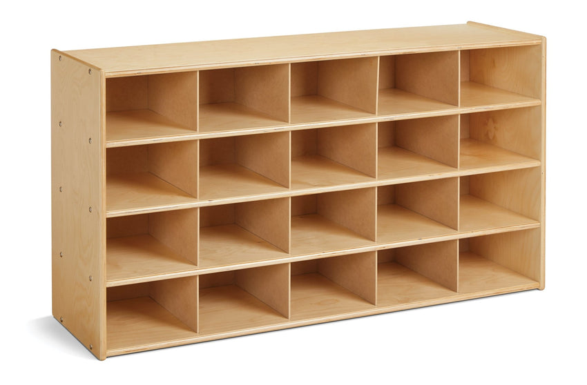 Young Time 20 Cubbie-Tray Storage without Bins - Ready-to-Assemble (Young Time YOU-7040YT) - SchoolOutlet