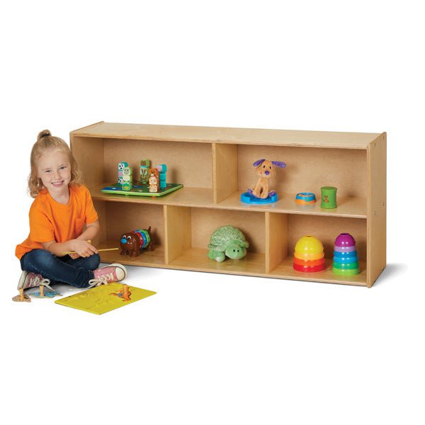 Young Time Toddler Single Storage Unit - Two Shelf - Ready to Assembled (Young Time YOU-7045YT) - SchoolOutlet