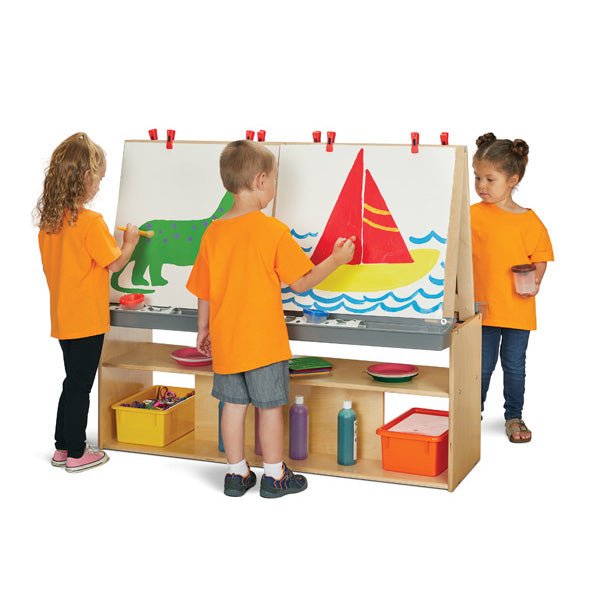 Young Time 4 Station Art Center - Ready-to-Assemble (Young Time YOU-7093YT) - SchoolOutlet