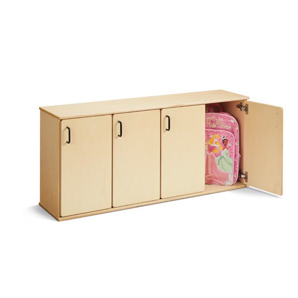Young Time 4-Section Stackable Locker with Doors - Ready-to-Assemble (Young Time YOU-7107YT) - SchoolOutlet